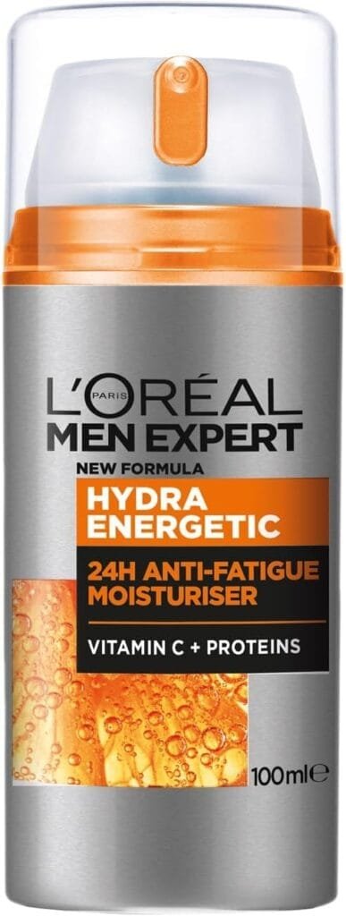 Las 6 mejores cremas hidratantes y antiarrugas para hombres 6 LOreal Men Expert Crema Hidratante Anti Fatiga 24h Hydra Energetic | Lo Mejor en Belleza