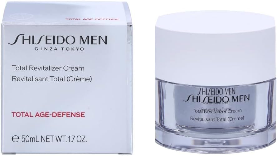 Las 6 mejores cremas hidratantes y antiarrugas para hombres 8 Shiseido Men Total Revitalizer Cream | Lo Mejor en Belleza