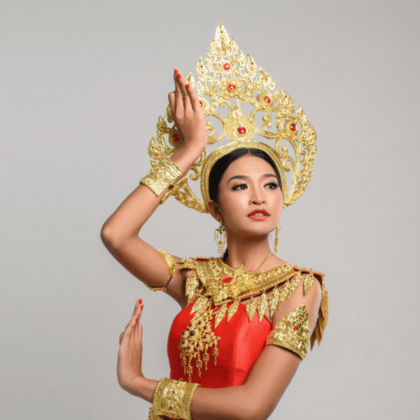 Mujer con traje tradicional tailandés representando la belleza cultural T-Beauty